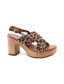 Sandalo con tacco e plateau da donna