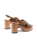 Sandalo con tacco e plateau da donna