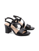 Sandalo vegan con tacco da donna