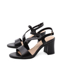 Sandalo vegan con tacco da donna