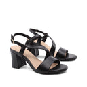 Sandalo vegan con tacco da donna