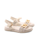 Sandalo vegan con catena da donna