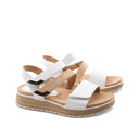 Sandalo vegan con triplo velcro donna