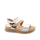 Sandalo vegan con triplo velcro donna