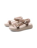 Sandalo animalier da donna