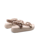 Sandalo animalier da donna