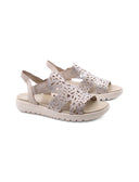 Sandalo vegan con strass da donna