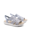 Sandalo vegan con strass da donna