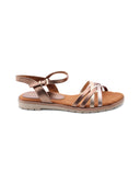 Sandalo vegan laminato da donna