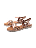 Sandalo vegan laminato da donna