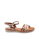 Sandalo vegan laminato da donna