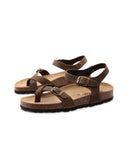 Sandalo infradito da donna in pelle