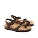 Sandalo infradito da donna in pelle