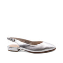 Ballerina slingback in vera pelle donna