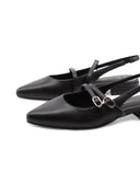 Ballerina vegan slingback a punta donna