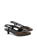 Décolleté slingback con tacco kitten