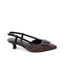 Décolleté slingback con tacco kitten