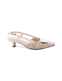 Décolleté slingback con tacco kitten