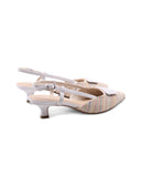 Décolleté slingback con tacco kitten