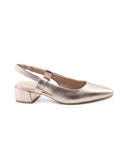 Décolleté slingback laminata da donna