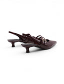 Décolleté slingback vegan in vernice