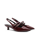 Décolleté slingback vegan in vernice