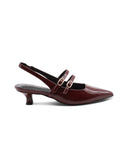 Décolleté slingback vegan in vernice