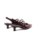 Décolleté slingback vegan in vernice