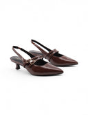 Décolleté slingback vegan in vernice