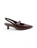 Décolleté slingback vegan in vernice