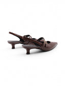 Décolleté slingback vegan in vernice