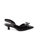 Kitten heel slingback con fiocco donna