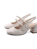Slingback mary jane vegan da donna
