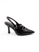 Decolletté slingback in vernice donna