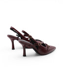 Decolletté slingback in vernice donna