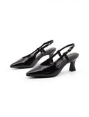 Slingback con tacco a rocchetto donna