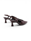 Slingback con tacco a rocchetto donna