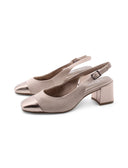 Décolleté slingback vegana punta tonda