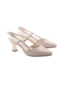 Décolleté slingback in pelle da donna