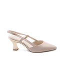 Décolleté slingback in pelle da donna