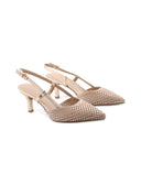 Décolleté slingback gioiello vegan