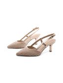 Décolleté slingback gioiello vegan