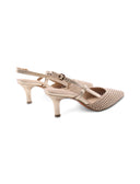 Décolleté slingback gioiello vegan