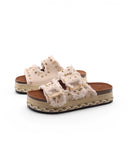 Ciabatta platform con borchie da donna