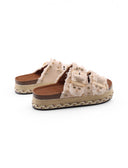 Ciabatta platform con borchie da donna