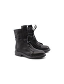 Anfibio nero in pelle da donna