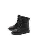 Anfibio nero in pelle da donna