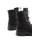 Anfibio nero in pelle da donna