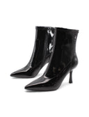 Tronchetto a punta in vernice da donna