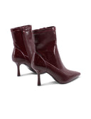 Tronchetto a punta in vernice da donna